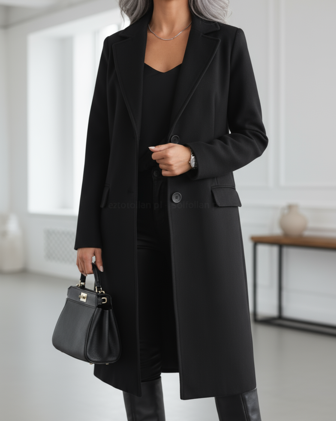 Anastacia™ Elegante Abrigo Largo