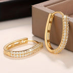 Pendientes Circulares de Circonita Elegantes