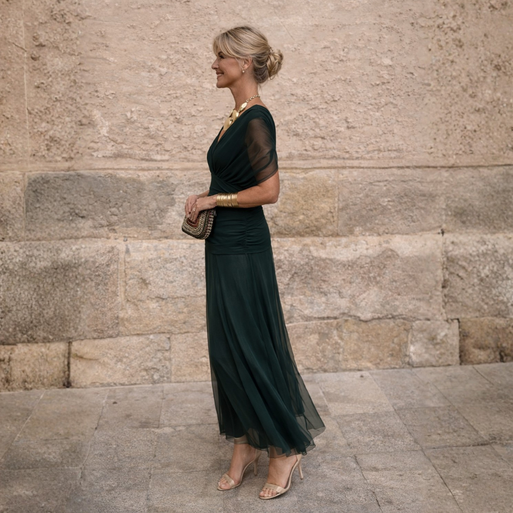 Eleanor | Vestido Maxi con Hombros Descubiertos