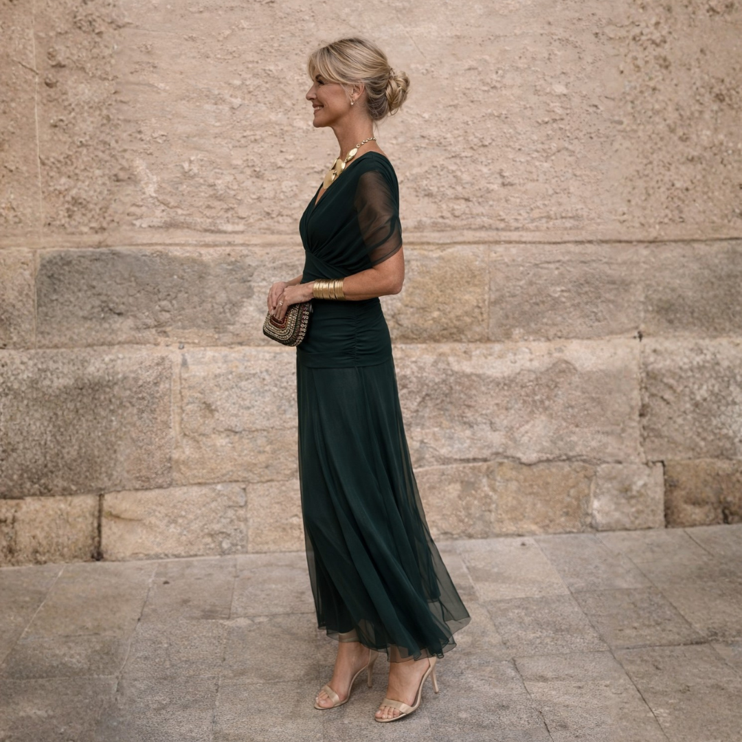 Eleanor | Vestido Maxi con Hombros Descubiertos
