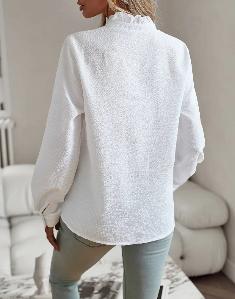 LEONIE | BLUSA ELEGANTE CON VOLANTES