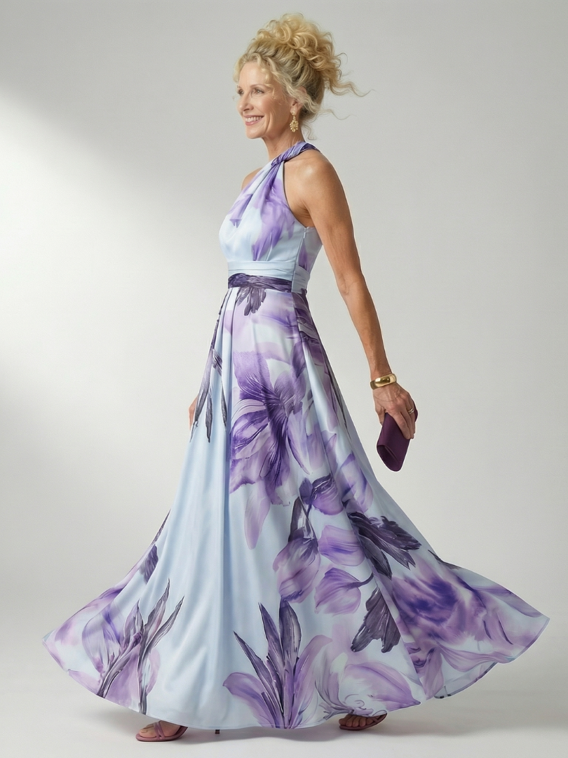 Amiel | Vestido Largo Floral Ligero