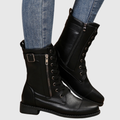 Carmine | Botas de Cuero Cómodas con Cremallera Lateral