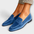 Monica - Mocasines de Terciopelo de Lujo