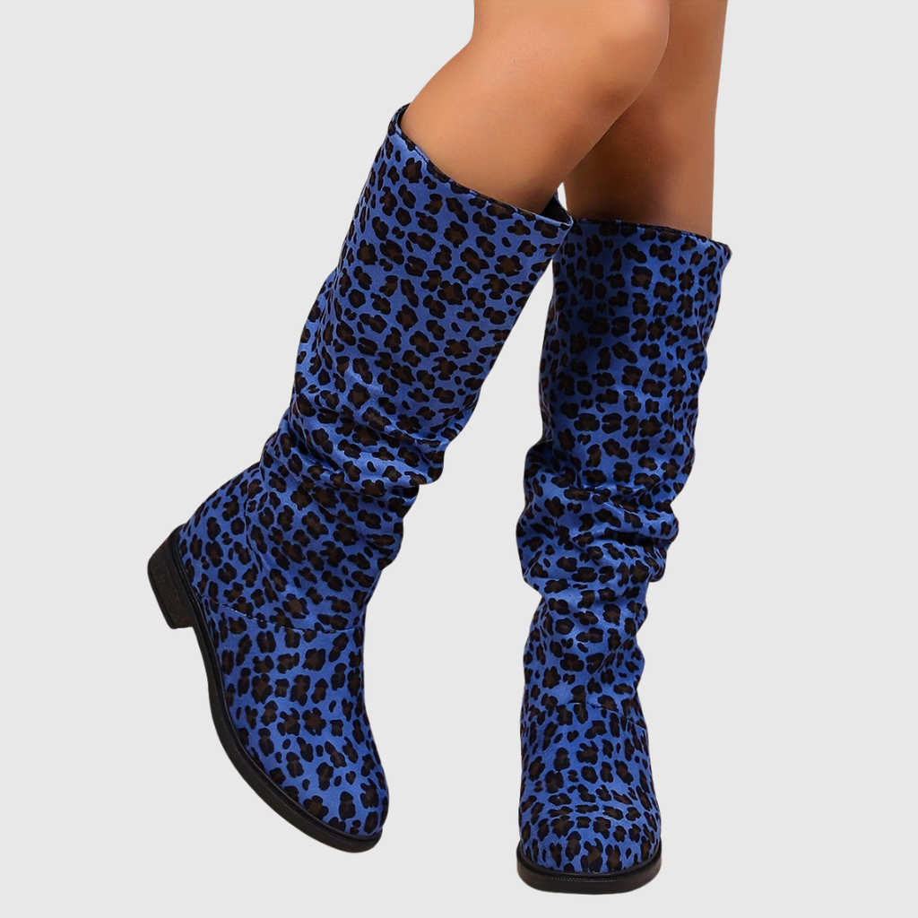 Selah | Botas Media Caña de Leopardo