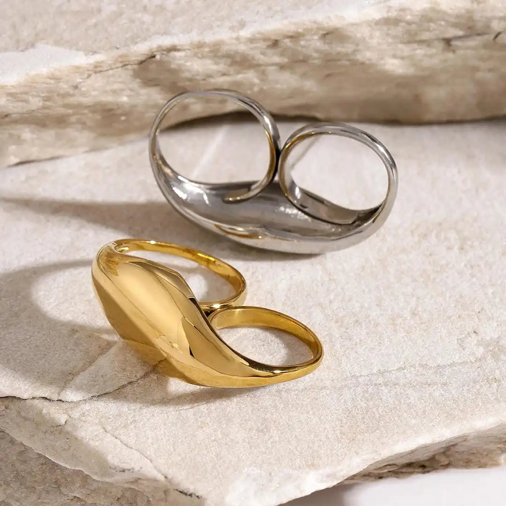 Anillo Doble Atemporal en Oro