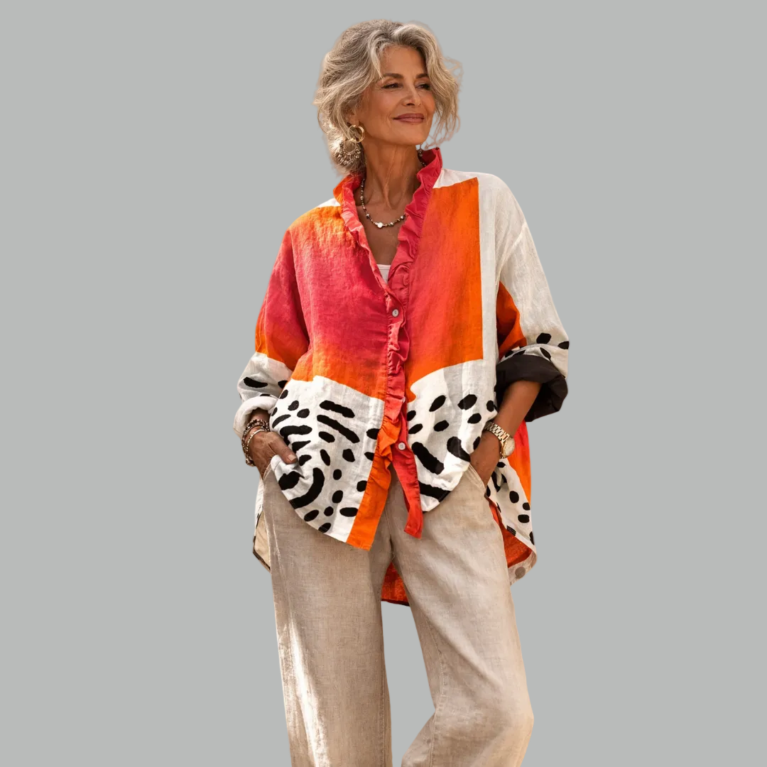 Beryl | Blusa Estampada de Corte Relajado