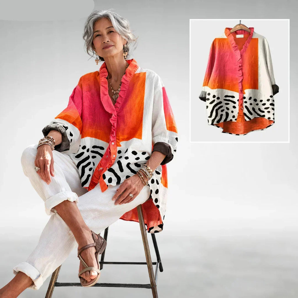 Beryl | Blusa Estampada de Corte Relajado