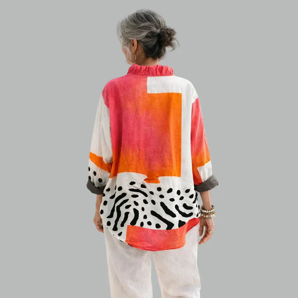 Beryl | Blusa Estampada de Corte Relajado