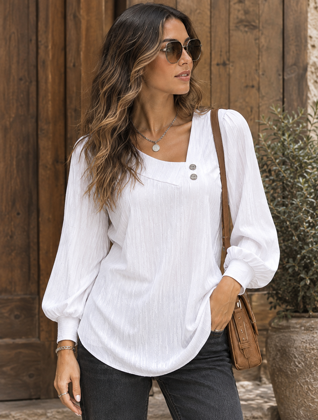 COLETTE | Top Elegante de Manga Larga
