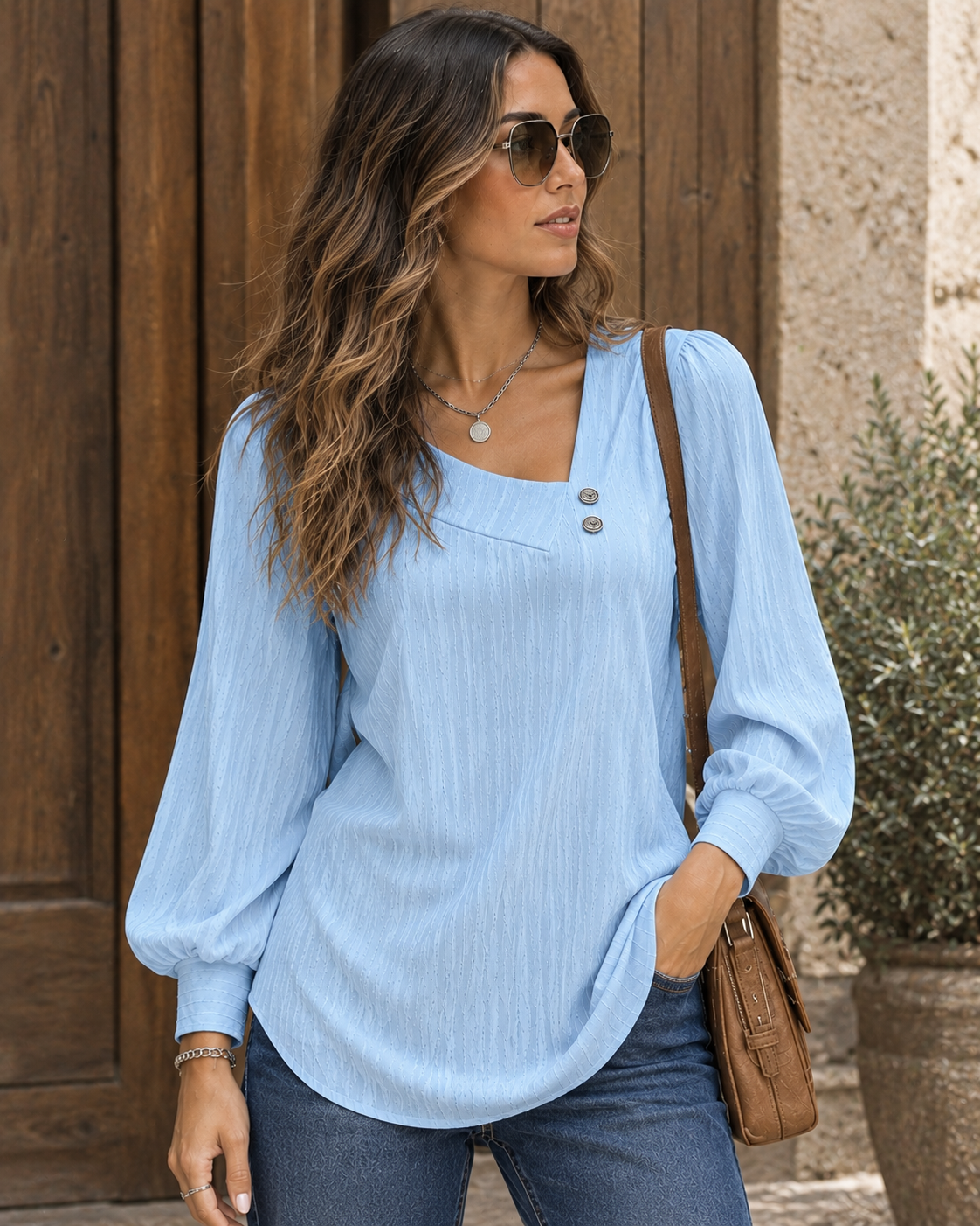 COLETTE | Top Elegante de Manga Larga