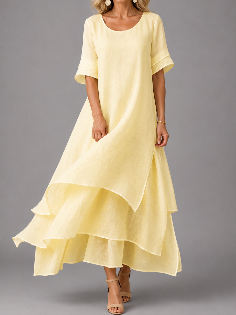 Buttercup | Vestido Maxi de Caída Elegante