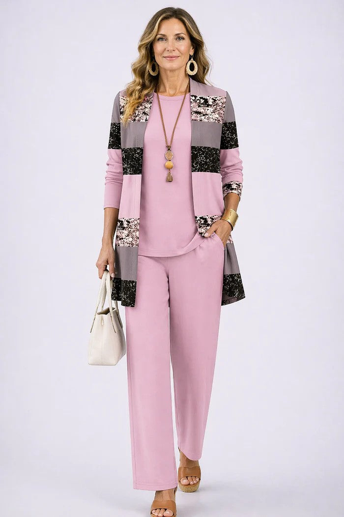 Haven | Conjunto de Tres Piezas de Elegancia Clásica