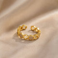 Anillo Ajustable Verona de Cadena Eslabonada