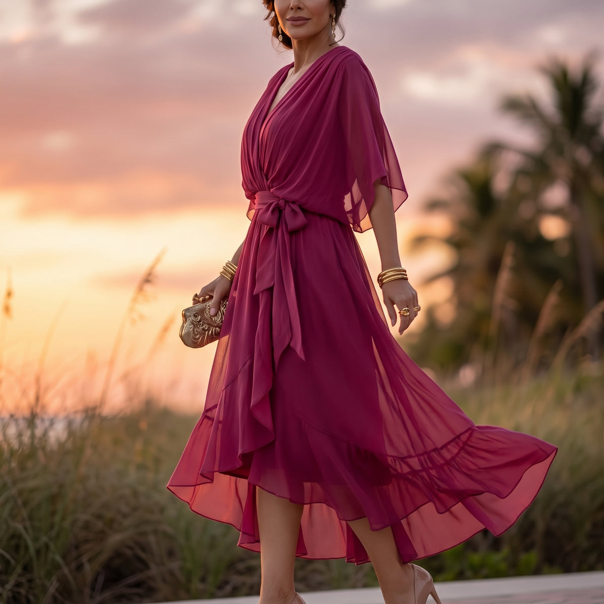 Sienna | Vestido Maxi Refinado con Escote en V
