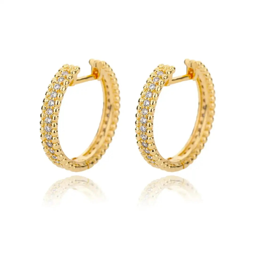 Aros con Incrustaciones de Cristal
