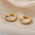 Aros con Incrustaciones de Cristal