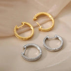 Aros con Incrustaciones de Cristal