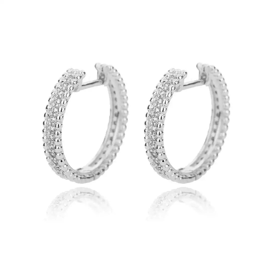 Aros con Incrustaciones de Cristal