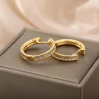 Aros con Incrustaciones de Cristal