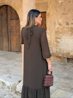 Tresa | Vestido Elegante de Otoño con Falda de Vuelo