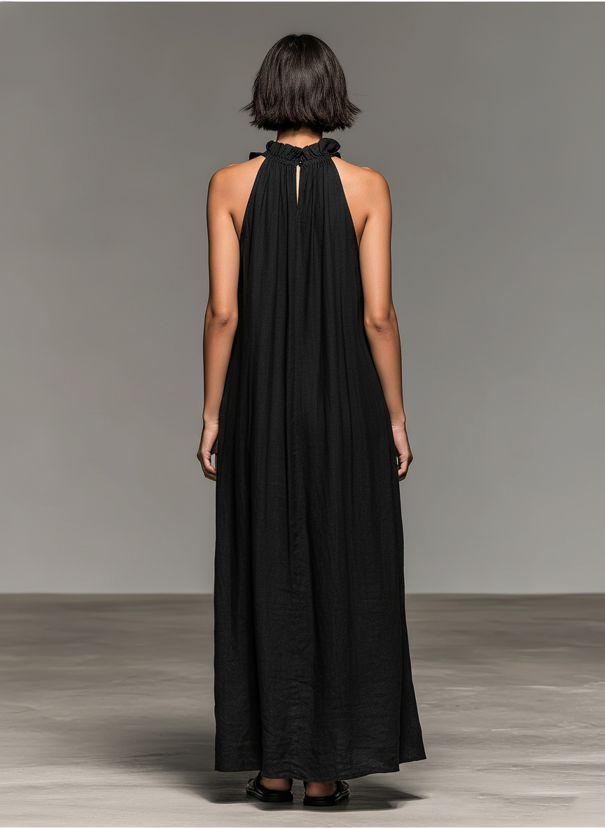 Raven | Vestido Maxi con Bolsillos