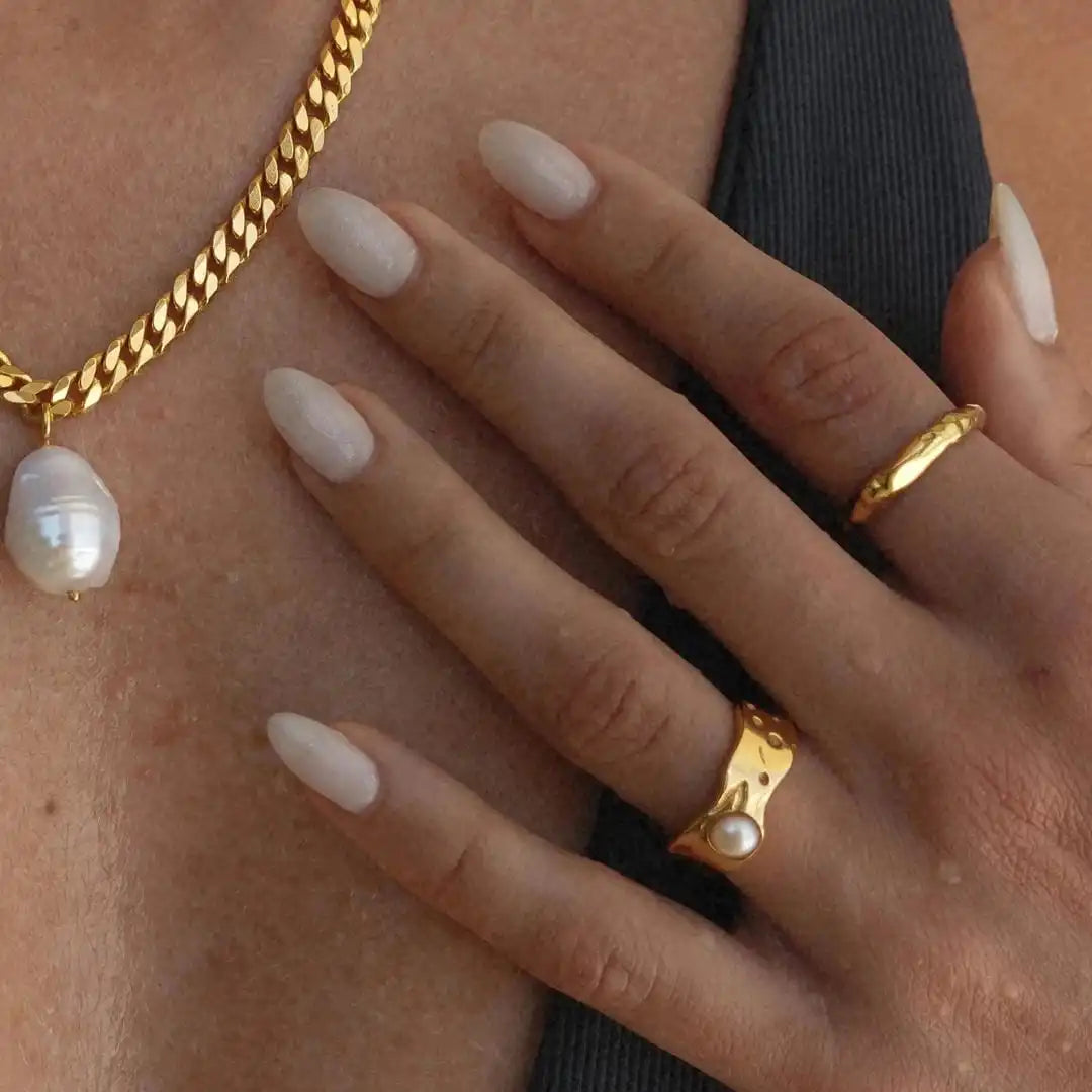 Anillo Vintage de Perla en Oro