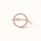 Anillo Redondo de Circonita Cúbica