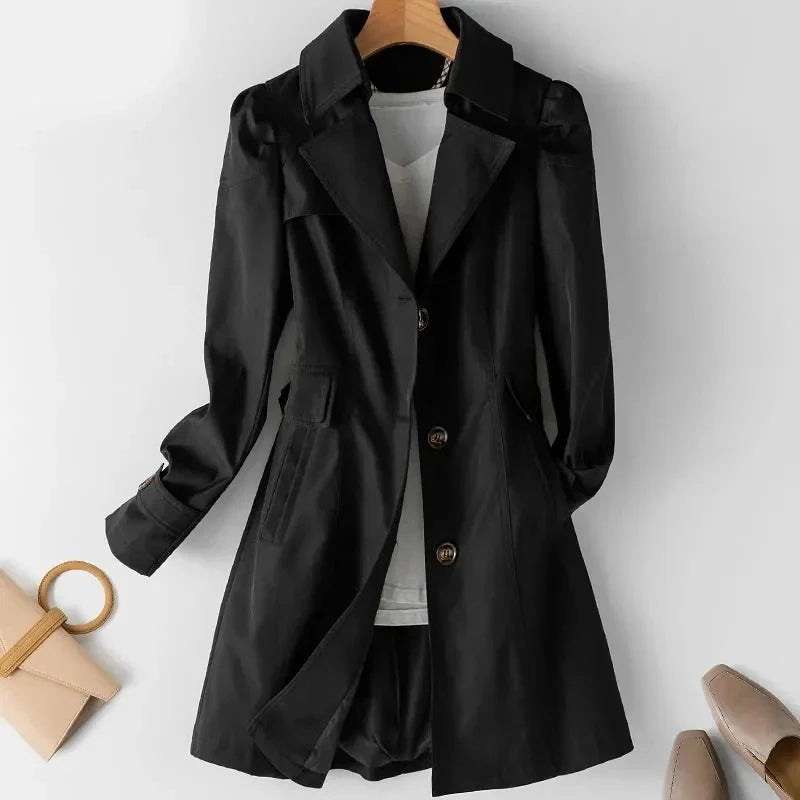 Constance | Trench Coat Ligero de Botonadura Sencilla