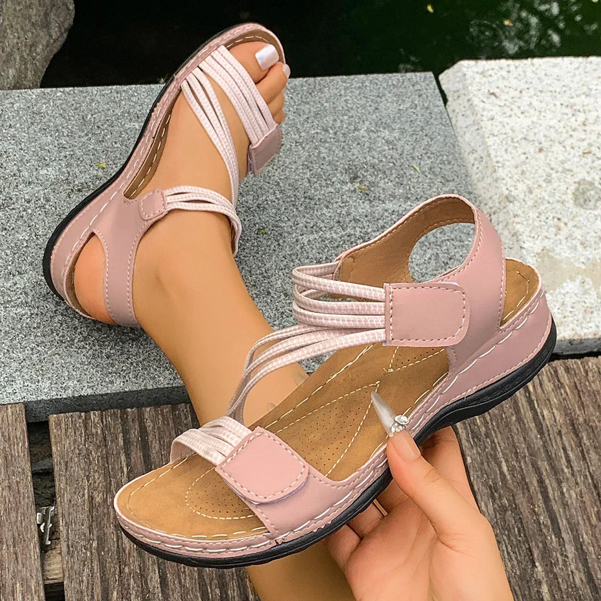 Sophie™ | Sandalias Ortopédicas con Tira Ajustable
