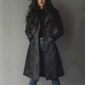 Cordelia | Gabardina larga con cuello solapado