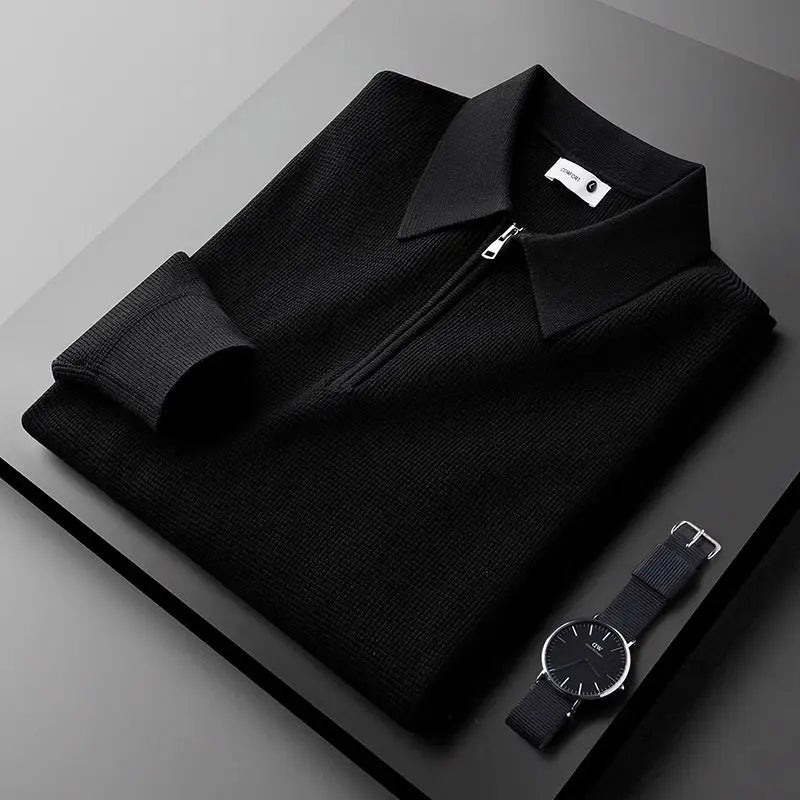 Jersey Polo con Media Cremallera Ashford™
