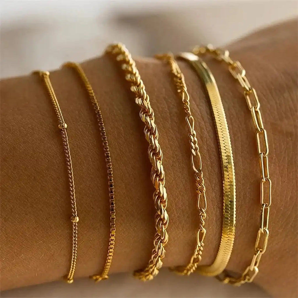 Set de Pulseras Cubanas Boho Retro