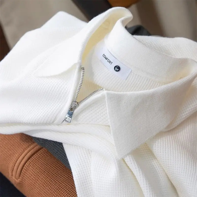 Jersey Polo con Media Cremallera Ashford™