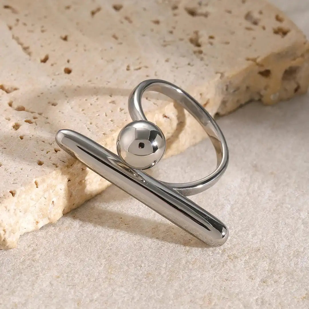 Anillo Ajustable de Estrella Dorada Atemporal