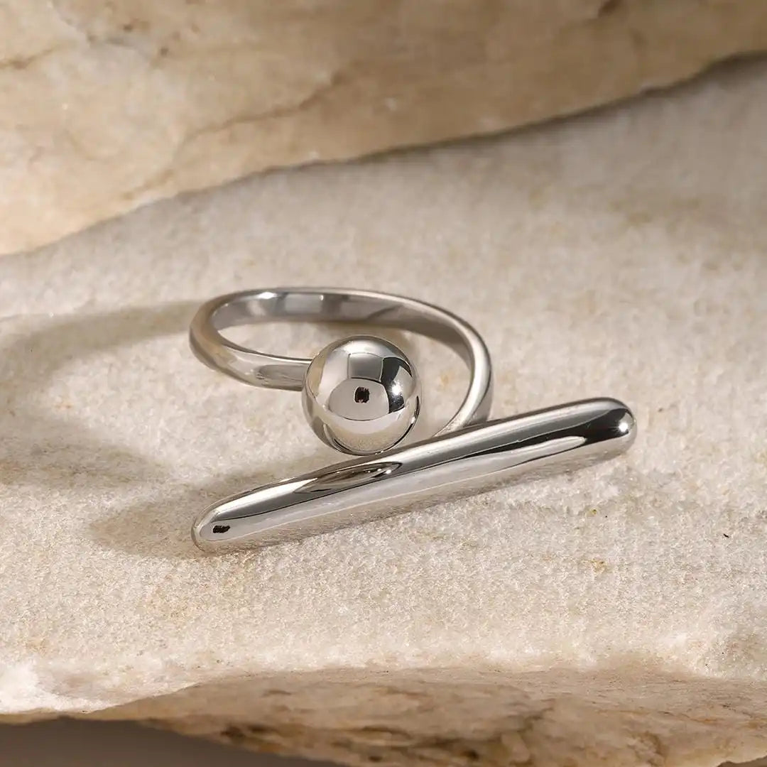 Anillo Ajustable de Estrella Dorada Atemporal