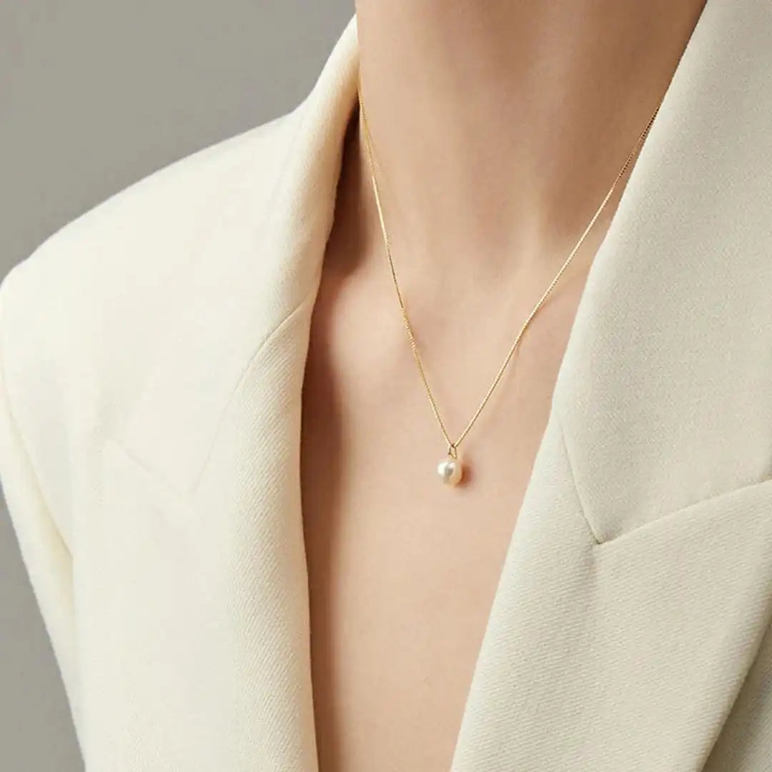 Collar Colgante de Perla Intemporal