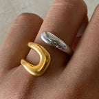 Anillo Abierto de Oro Atemporal