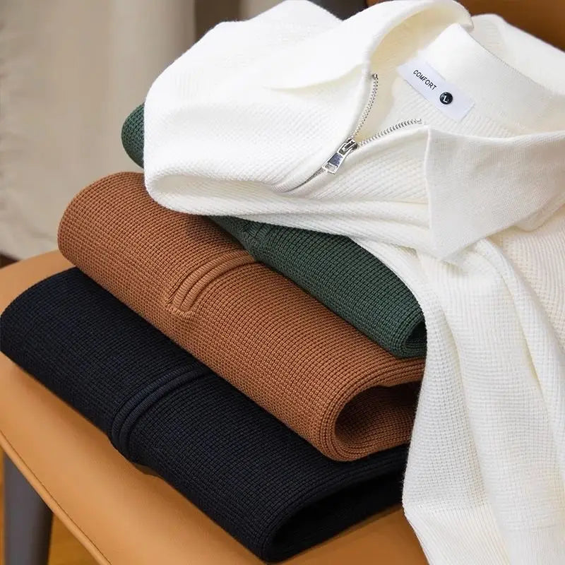 Jersey Polo con Media Cremallera Ashford™