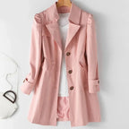 Constance | Trench Coat Ligero de Botonadura Sencilla