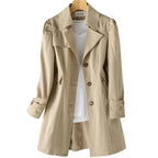 Constance | Trench Coat Ligero de Botonadura Sencilla