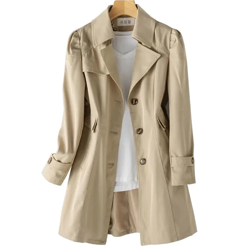 Constance | Trench Coat Ligero de Botonadura Sencilla