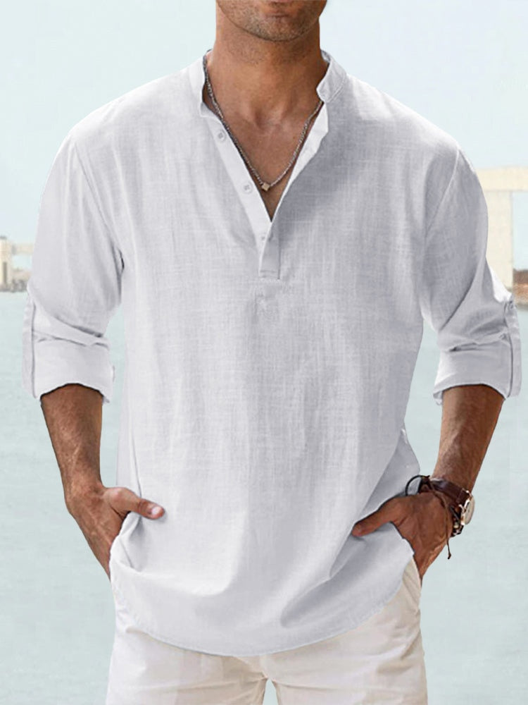 Camisa sin Cuello Arthur