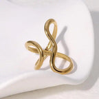 Anillo Ajustable de Encanto Dorado