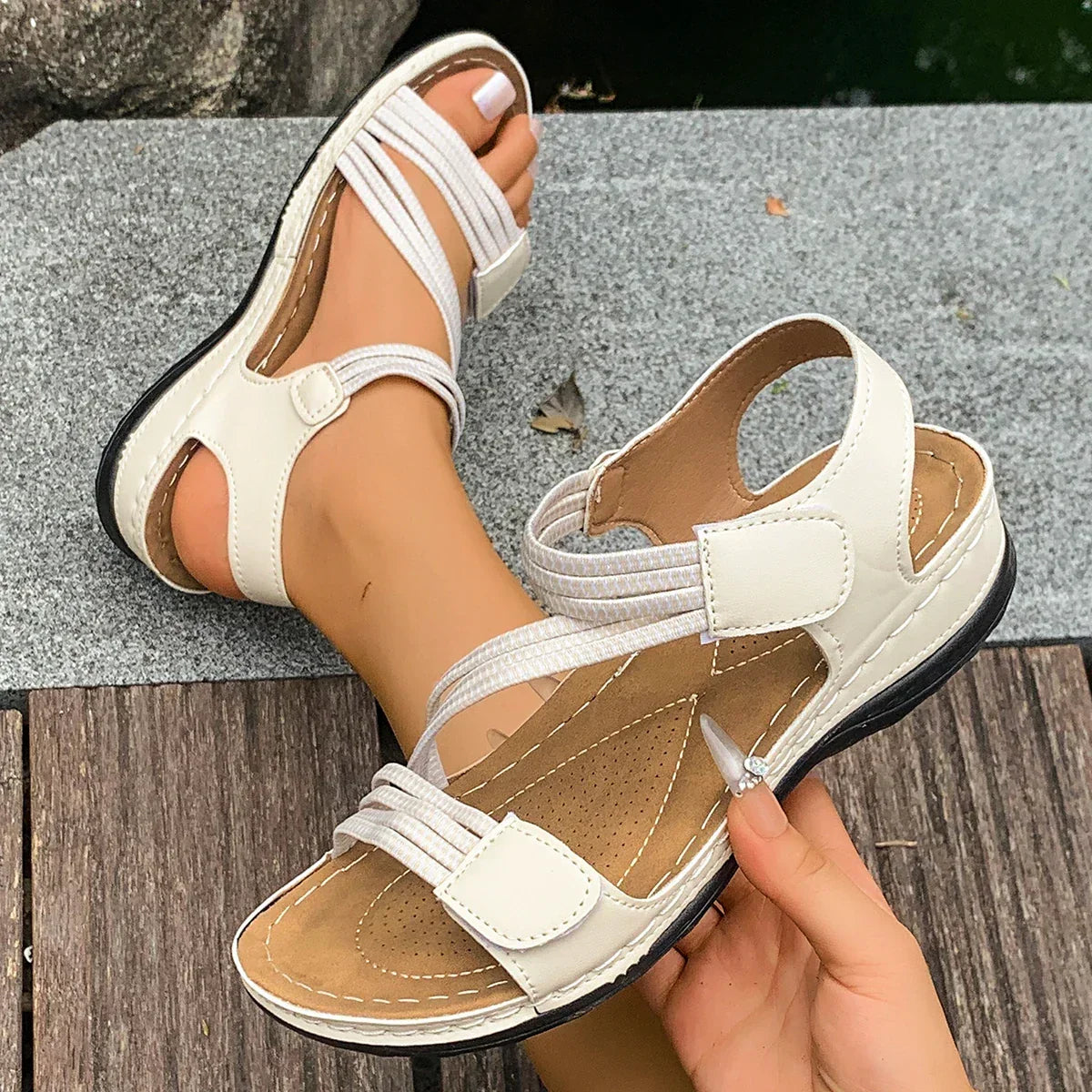 Sophie™ | Sandalias Ortopédicas con Tira Ajustable