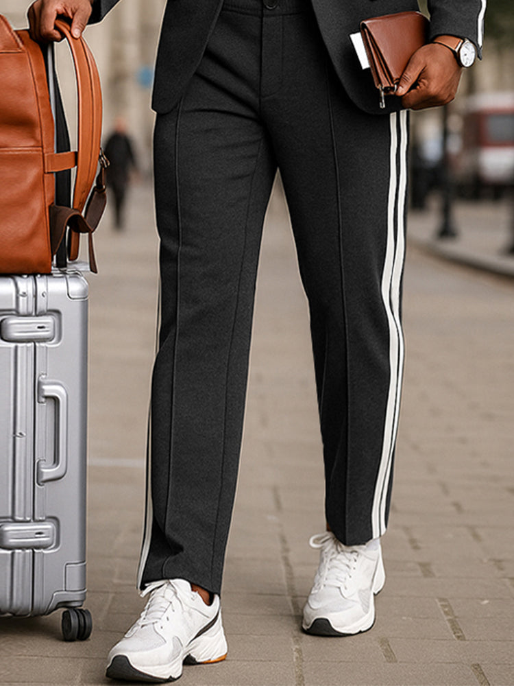 Conjunto Americana y Pantalón con Raya Lateral