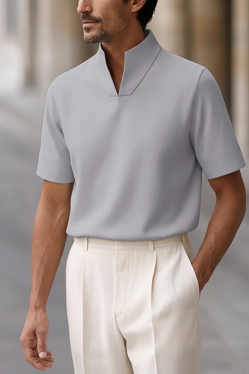 Camisa Cuello Mao Reese™
