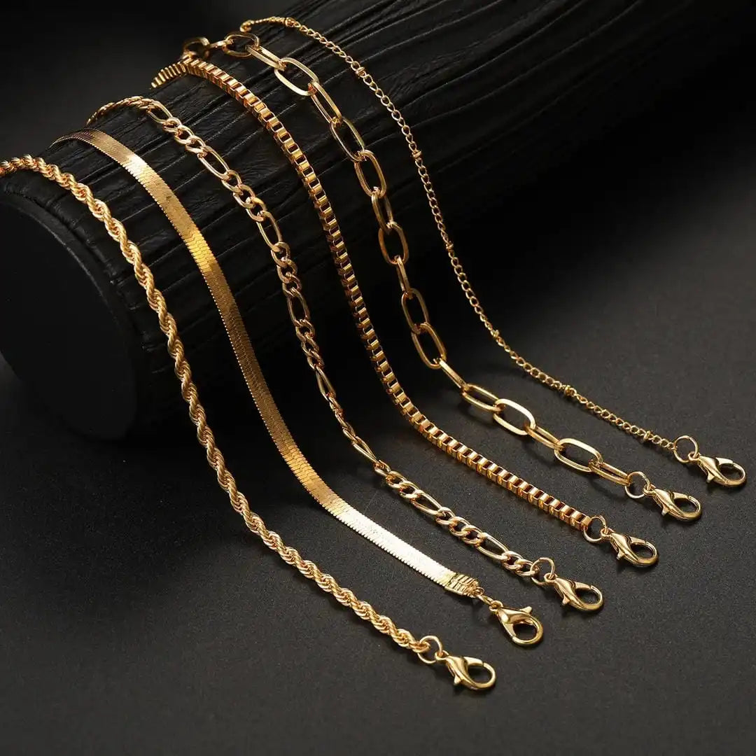 Set de Pulseras Cubanas Boho Retro