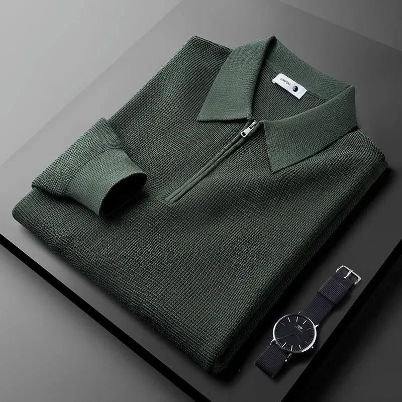 Jersey Polo con Media Cremallera Ashford™