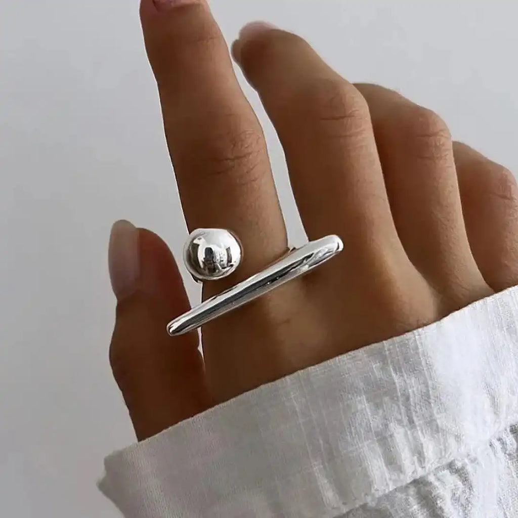 Anillo Ajustable de Estrella Dorada Atemporal